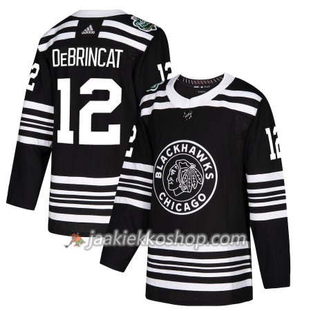 Miehille NHL Chicago Blackhawks Pelipaita Alex DeBrincat 12 2019 Winter Classic Adidas Musta Authentic